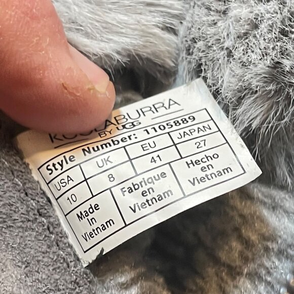 Koolaburra By UGG Womens Gray Faux Fur-Lined Suede Winter Boots with Side Zipper - Picture 7 of 15